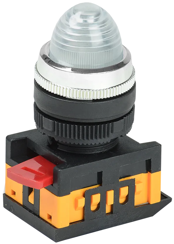 Лампа AL-22 сигнальная d=22мм прозрачный неон/240В цилиндр IEK