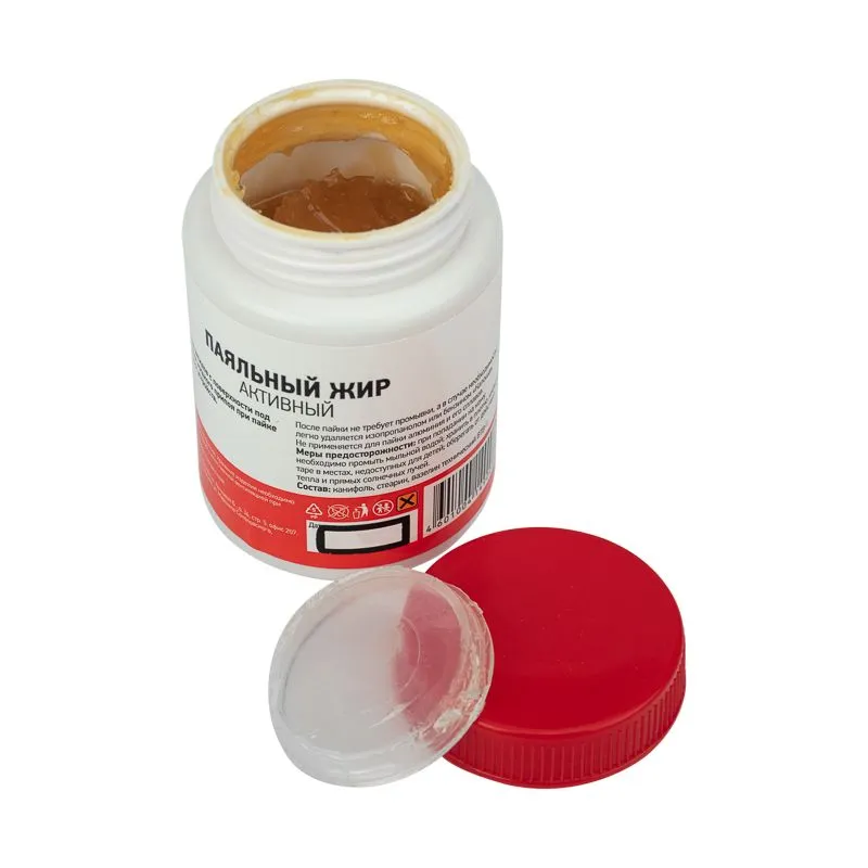 Флюс для пайки, паяльный жир АКТИВНЫЙ, 100мл, банка REXANT - Фото 3