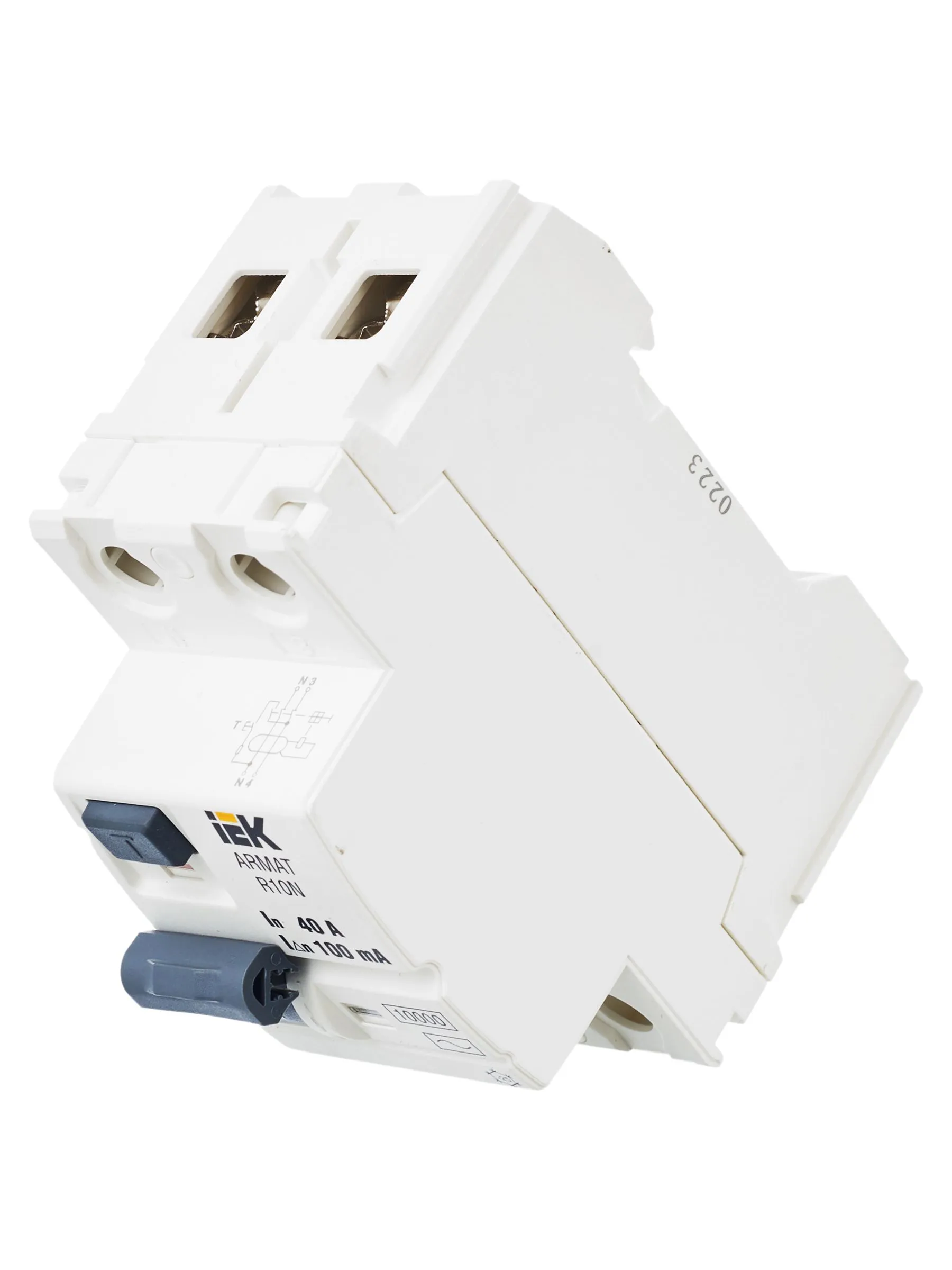 ARMAT Выключатель дифференциального тока R10N 2P 40А 100мА тип AC IEK - Фото 5