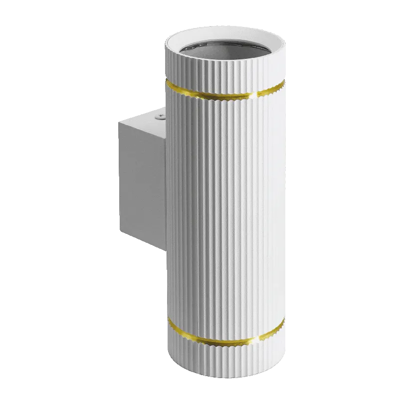 Настенный светильник WOLTA WSL-GU10/W18WG-2 NIMB под лампу GU10 Белый/золото D55x160