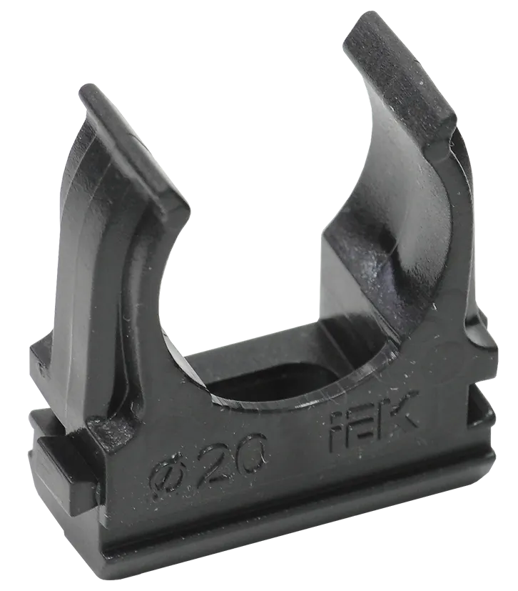 ELASTA Держатель с защелкой CF20 черный IEK CTA10D-CF20-K02-100