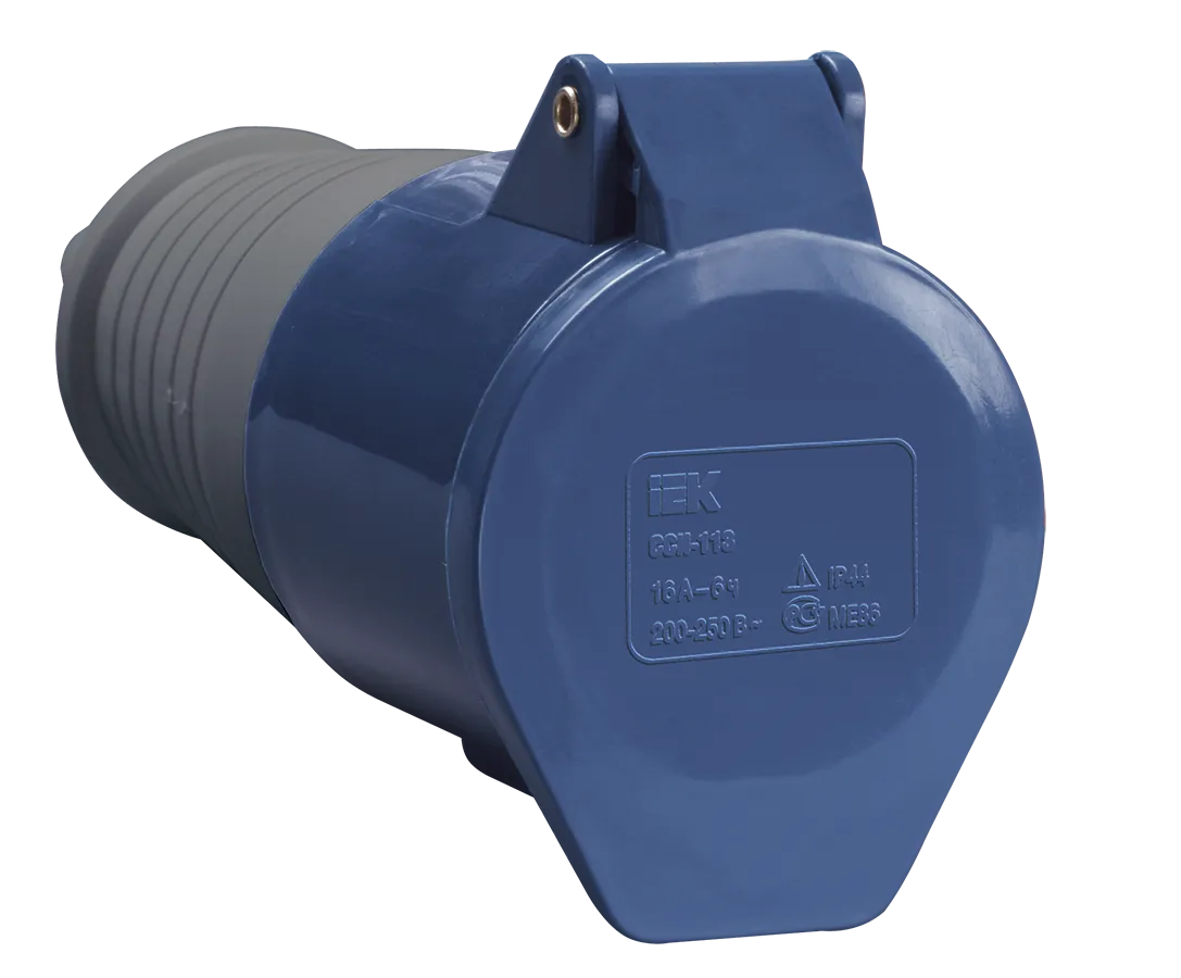 Розетка переносная ССИ-213 2P+PE 16А 200-250В IP44 IEK