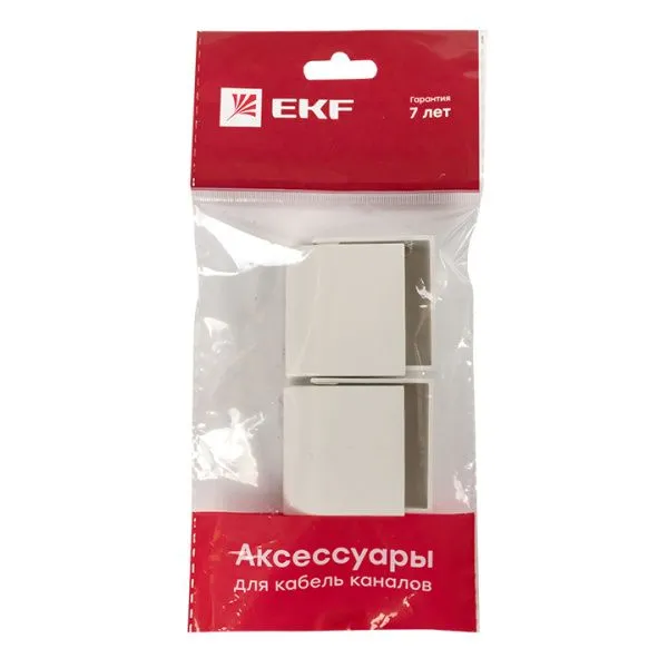 Заглушка (40х16) (4 шт) белая EKF-Plast