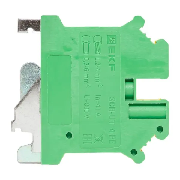 Клеммная колодка винтовая 4 UT земля - Фото 4