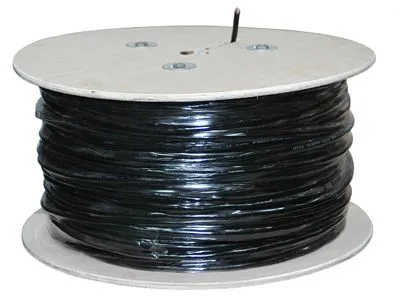 Кабель витая пара U/UTP, CAT 5, PE, 50PR, 24AWG, OUTDOOR, SOLID, черный, 305м, REXANT - Фото 2