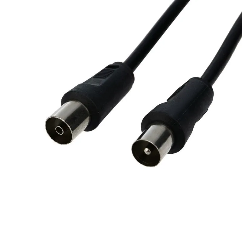 Шнур ТВ гнездо - ТВ штекер, 1,5м, черный REXANT 17-5002