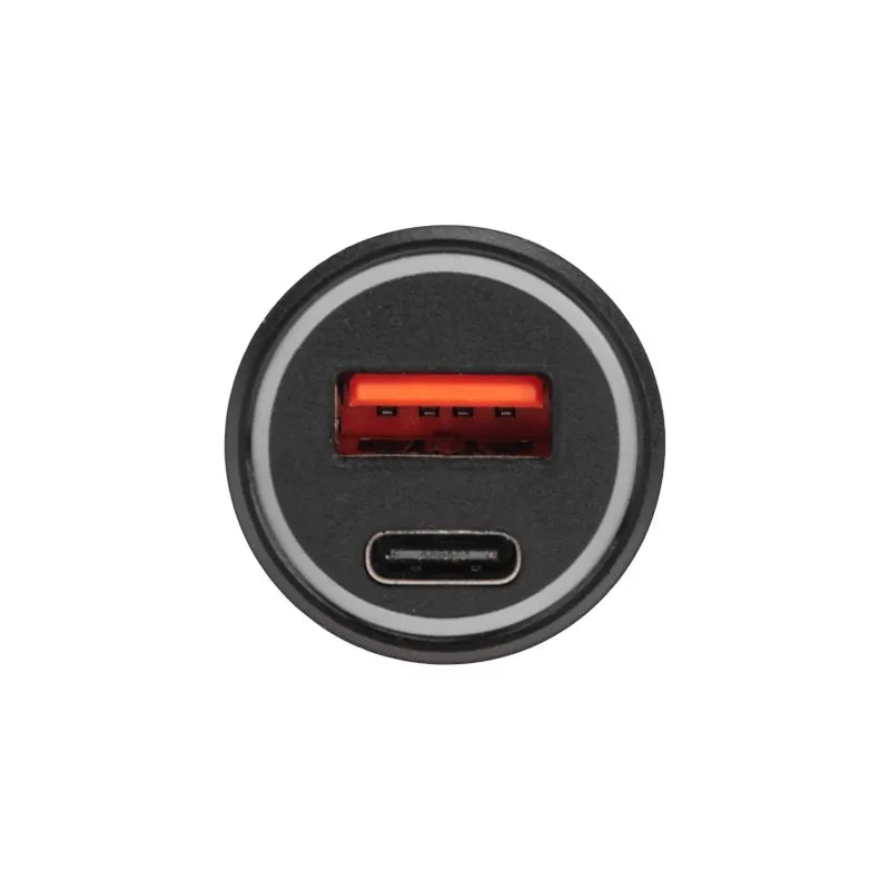 Автозарядка в прикуриватель АЗУ USB-A (QC 3.0)+USB-C (PD), 38Вт черная REXANT - Фото 4