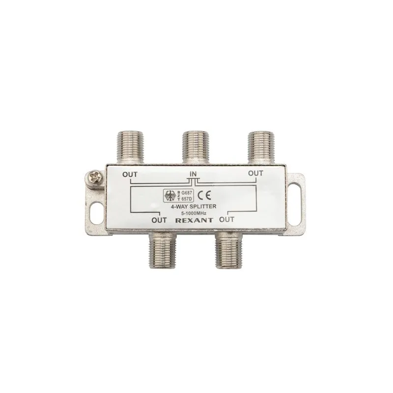 Делитель антенный F-типа на 4 TV, 5-1000 МГц REXANT - Фото 3