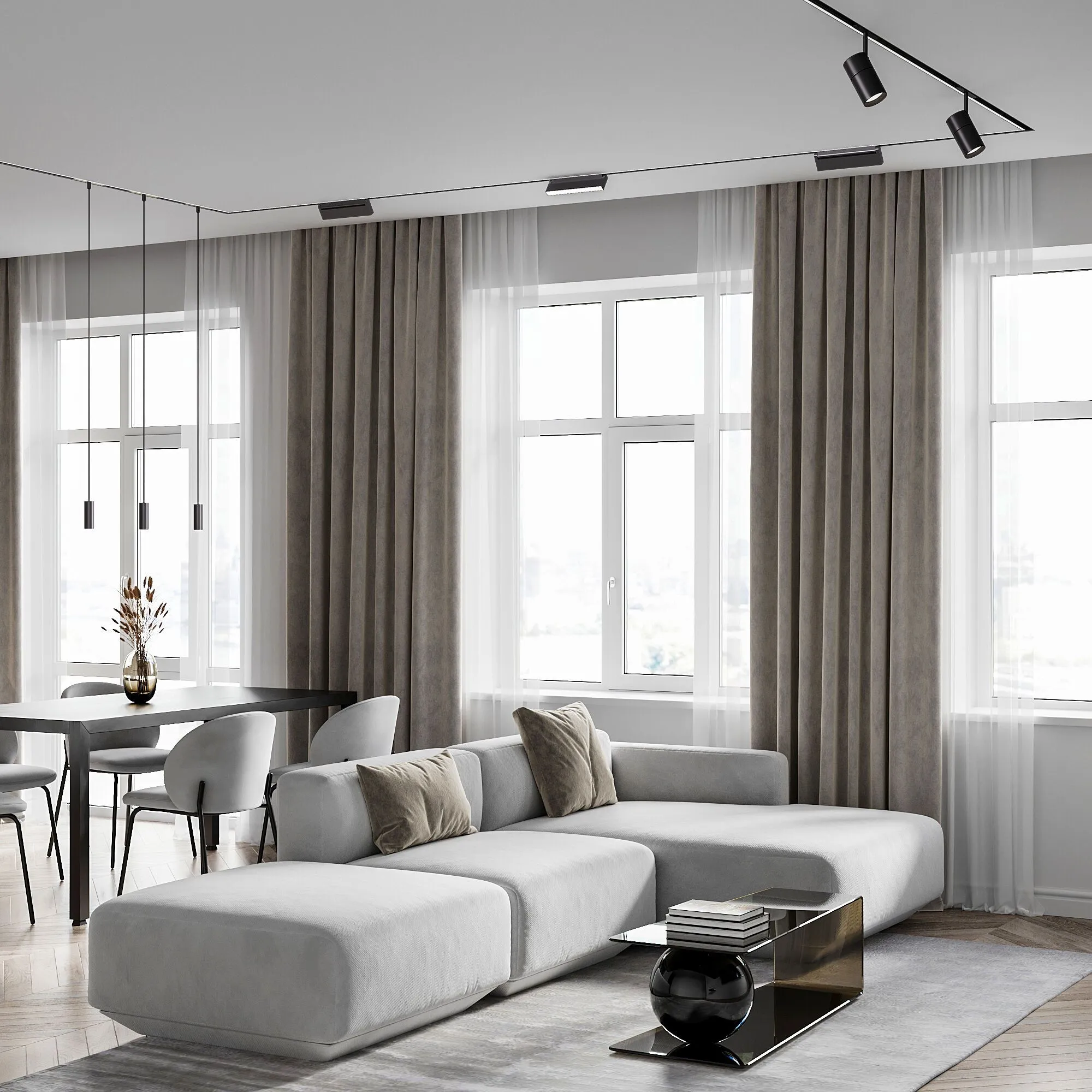 Slim Magnetic Шинопровод встраиваемый с местом под светодиодную ленту (чёрный) (2м) 85132/00 Elektro - Фото 5