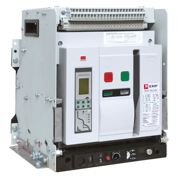 ВА-45 2000/1000А 3P 85кА выкат., корзина, гориз., ETU(220В AC) LCD ModBus-RTU, мп/нр/вкл.к.(220В AC),ав/доп. 1CO/1NC,1NO,4CO