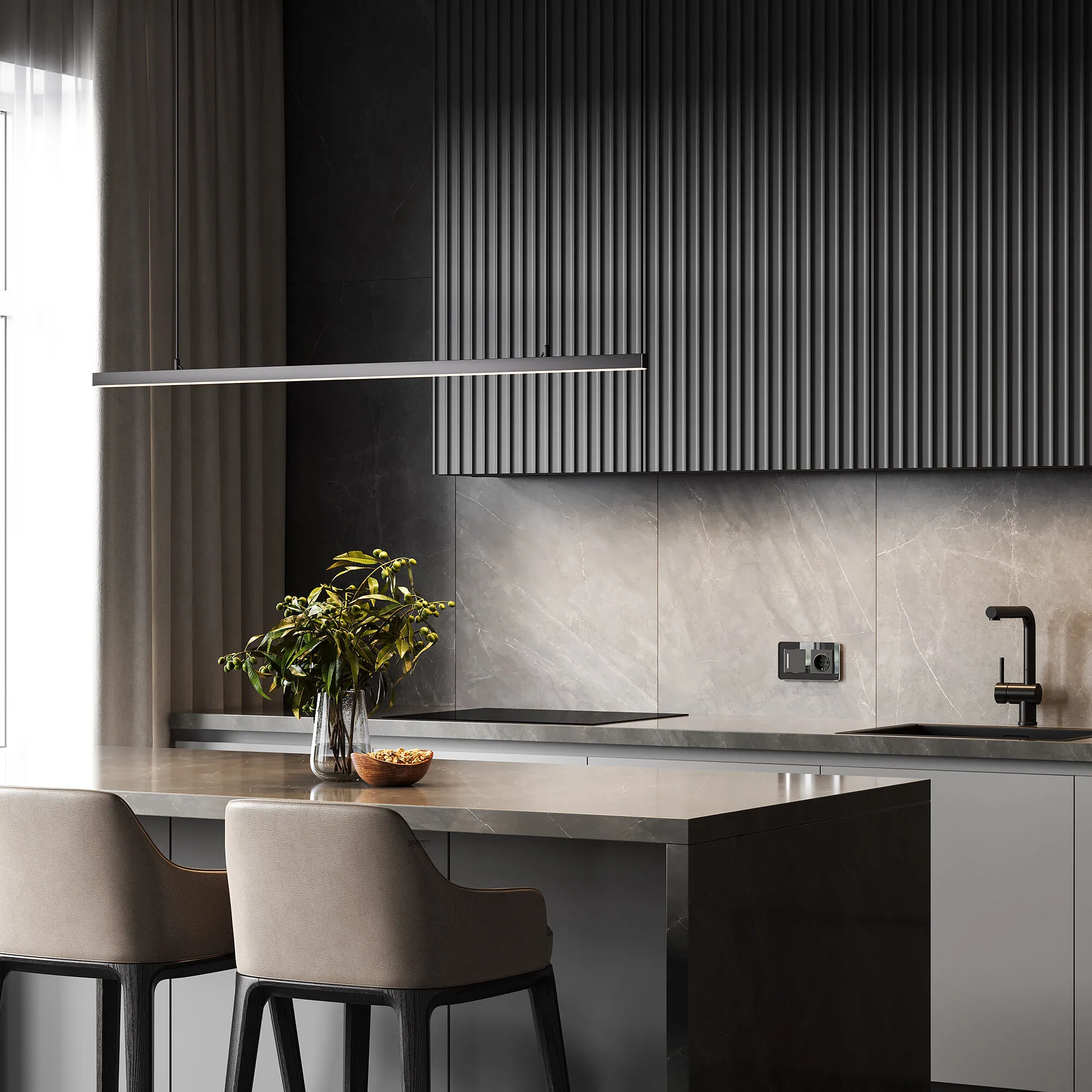 Slim Magnetic Трековый светильник 40W 4000K Milo (чёрный) 85106/01 Elektrostandard - Фото 4