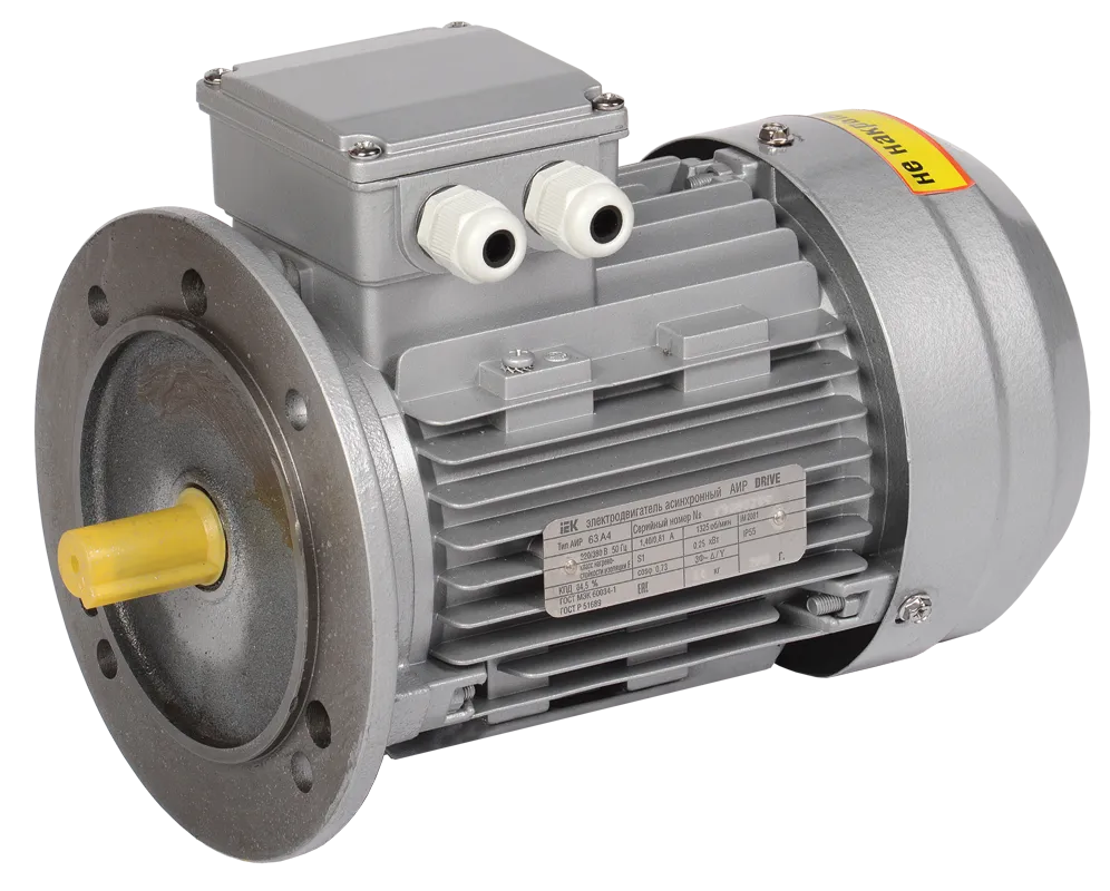 Электродвигатель асинхронный трехфазный АИР 63A6 380В 0,18кВт 1000об/мин 3081 DRIVE IEK