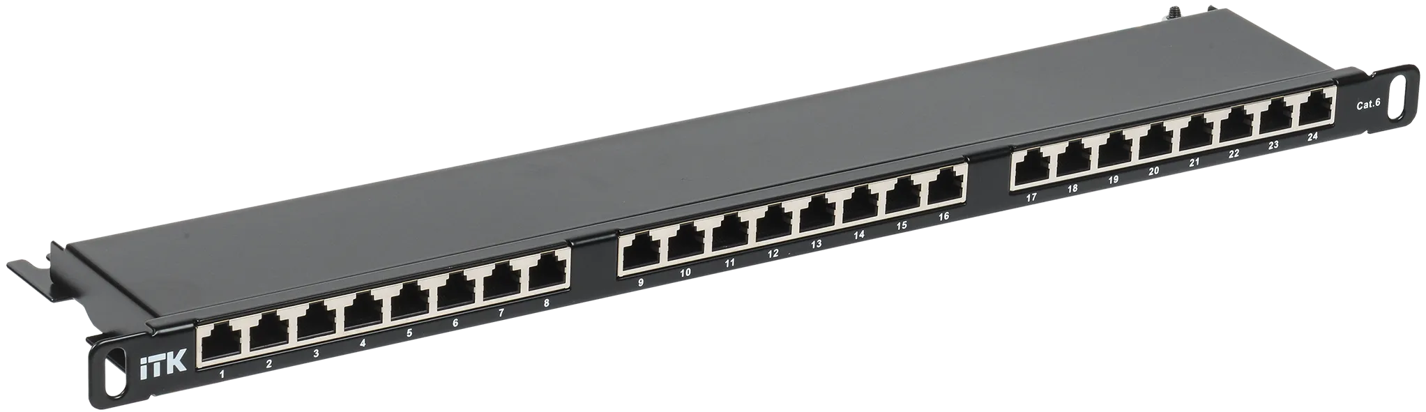 ITK 0,5U патч-панель кат.6 STP 24 порта экранированная (Dual IDC) высокой плотности PP24-D05UC06S-D05H