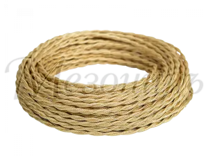 Провод декоративный витой TV+Internet, цвет- карамель, ТМ "МезонинЪ, (бухта 45м ) GE72100-34 GE72100-34