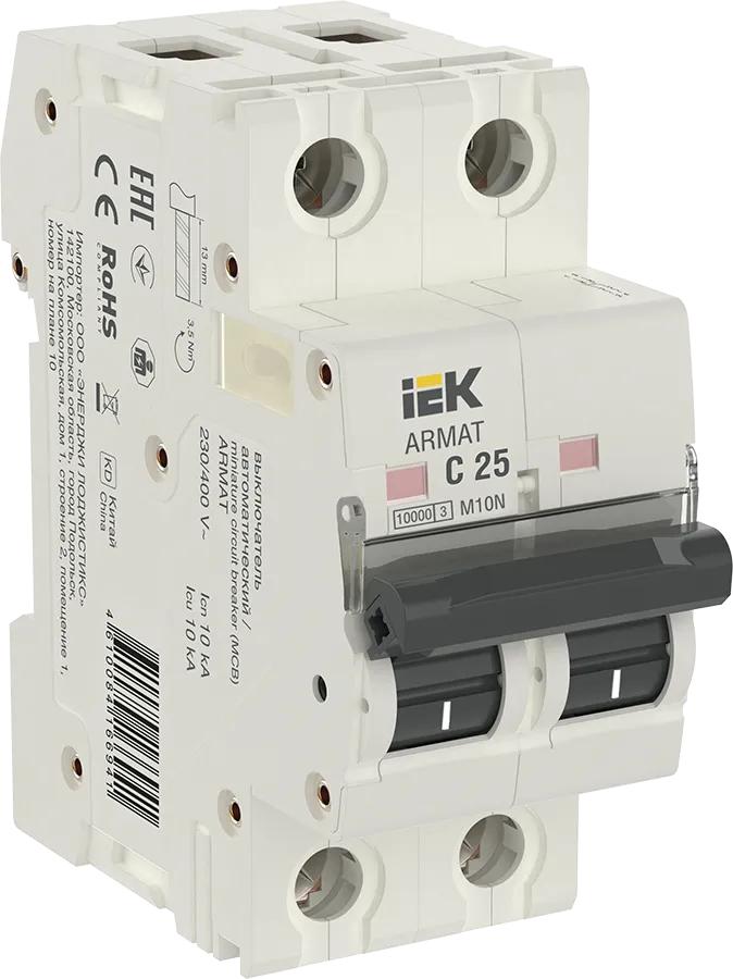 ARMAT Автоматический выключатель M10N 2P C 25А IEK
