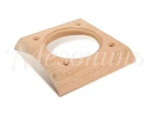 Накладка 1-местная на оцилиндрованное бревно D220мм., для внутреннего монтажа , установочная площадк