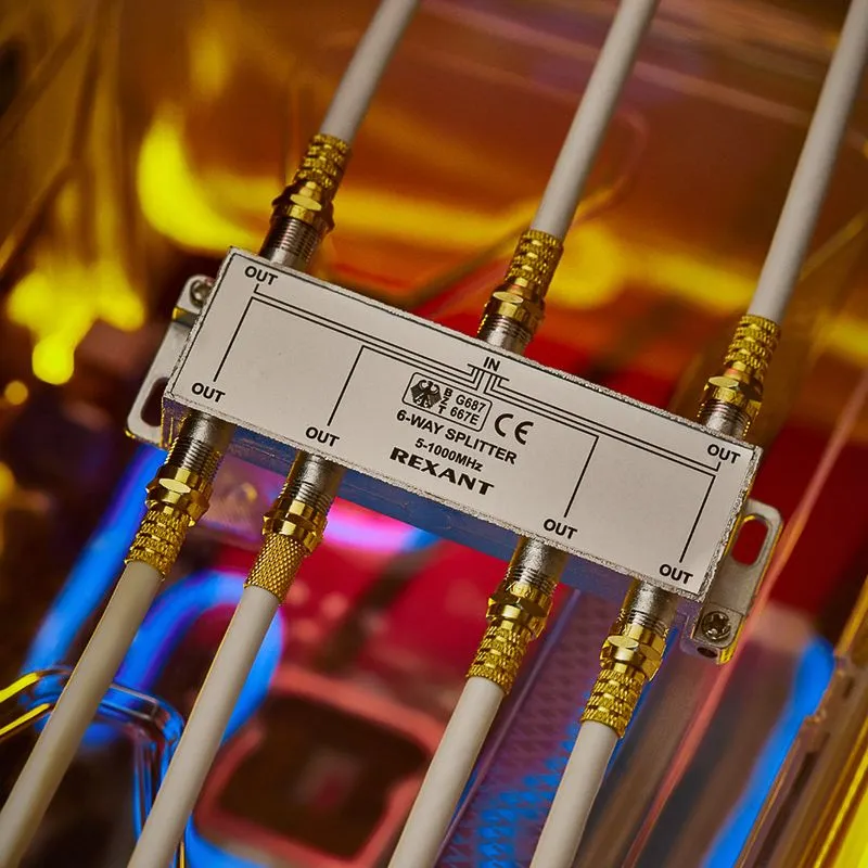 Делитель ТВх6 под F-разъем, 5-1000МГц REXANT - Фото 2