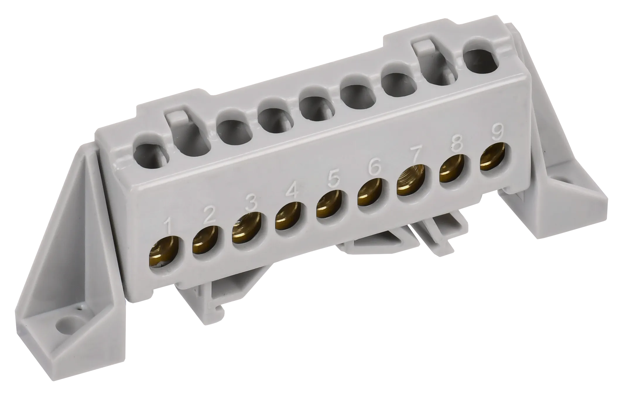 TEKFOR Шина L "фаза" в комбинированном DIN-изоляторе "Стойка" 6х9-7-Ср IEK