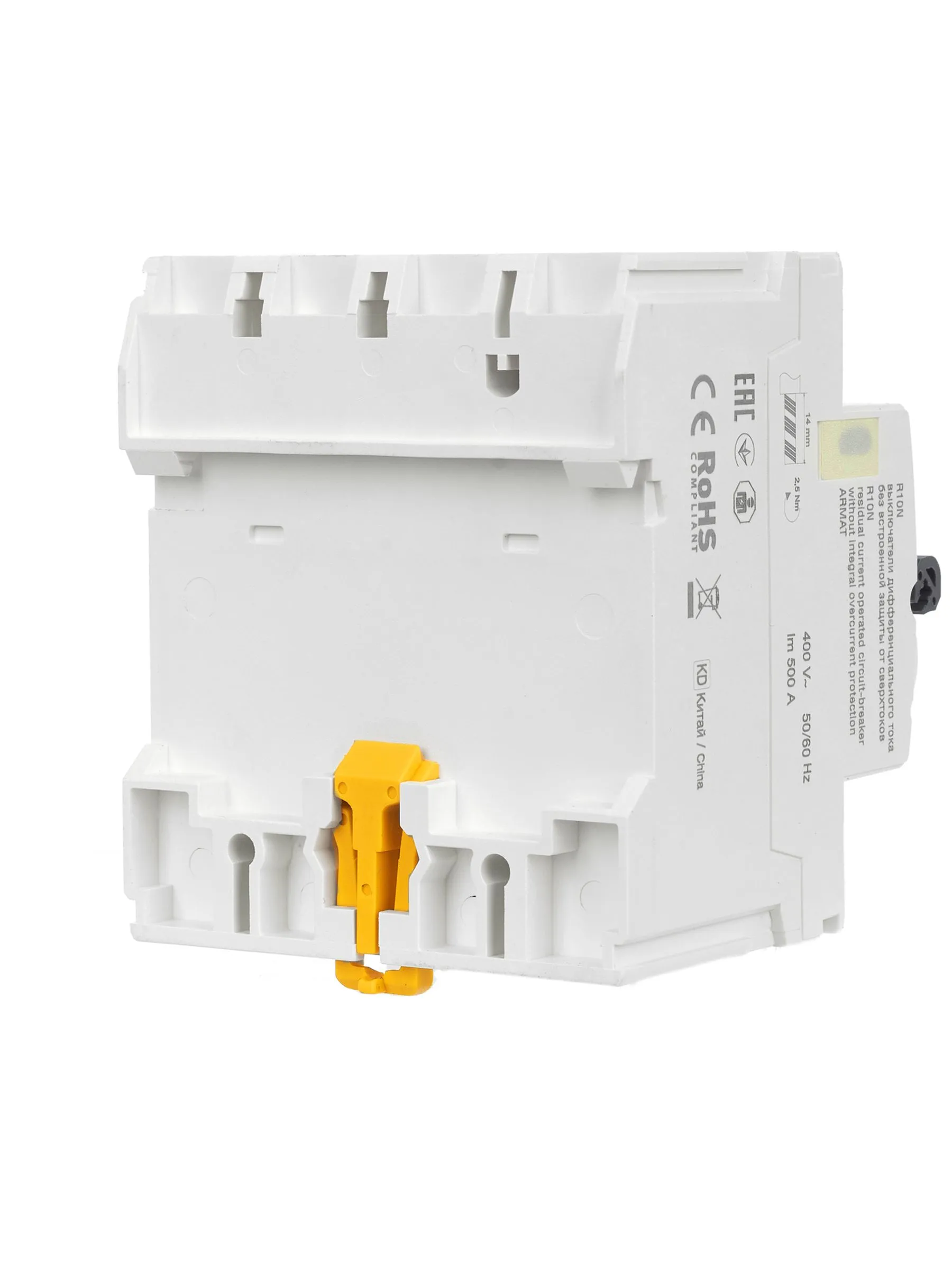 ARMAT Выключатель дифференциального тока R10N 4P 25А 30мА тип A IEK - Фото 4