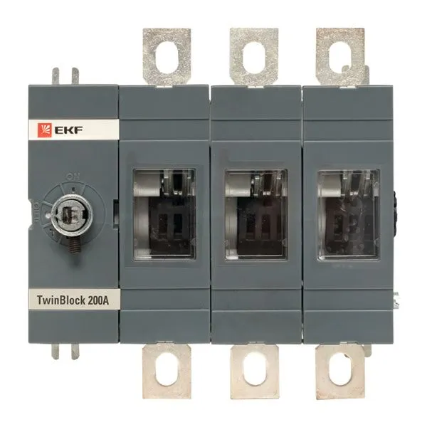 Рубильник 200A 3P без рукоятки управления TwinBlock EKF - Фото 2