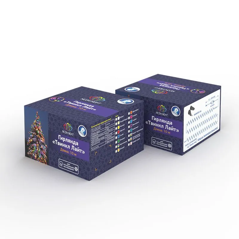Гирлянда Нить управляемая 10м 100 LED СИНИЙ черный ПВХ IP65 свечение с динамикой 230В контроллер в комплекте NEON-NIGHT - Фото 4
