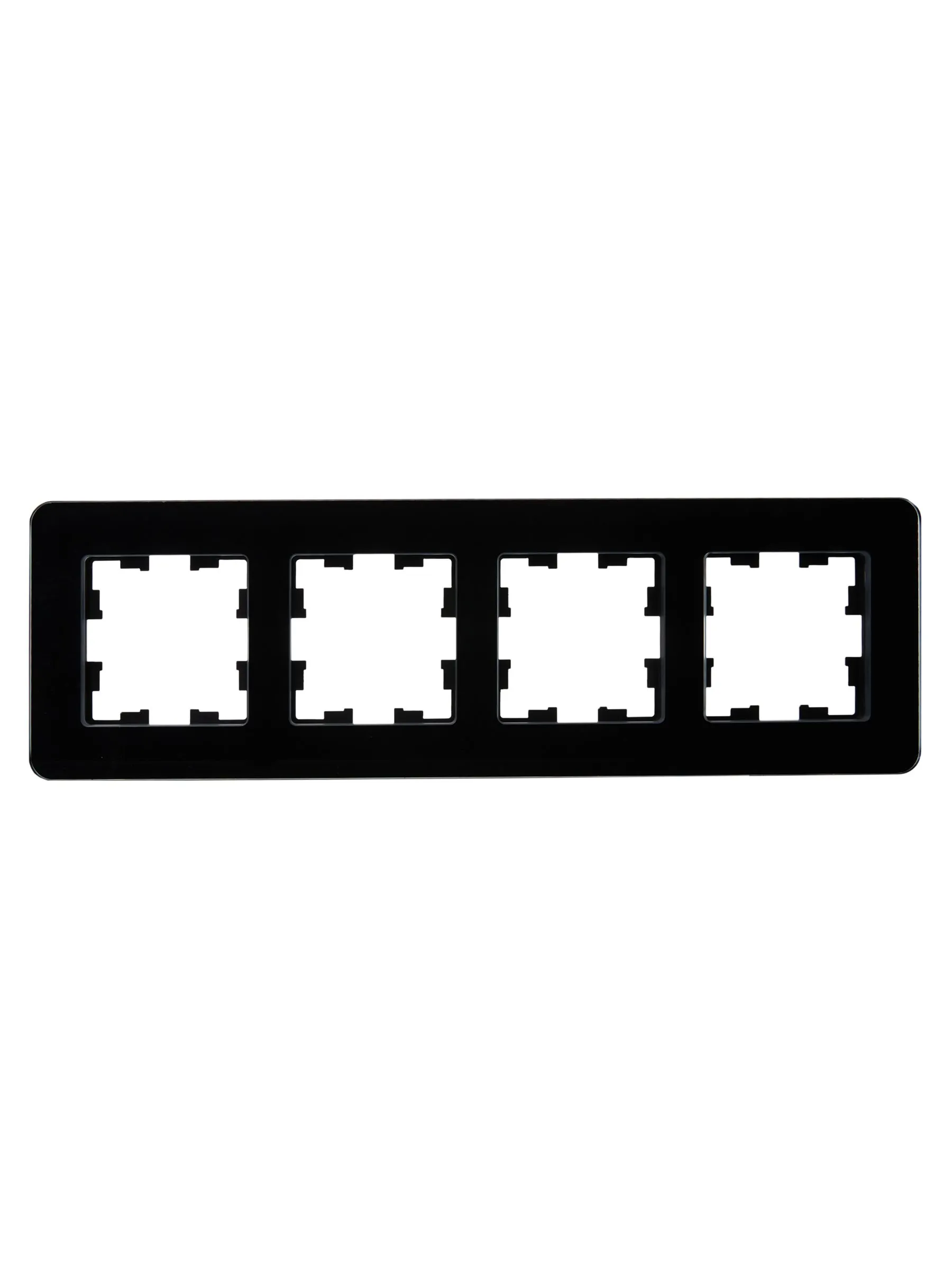 BRITE Рамка 4-местная РУ-4-2-Бр стекло черный RE IEK - Фото 6