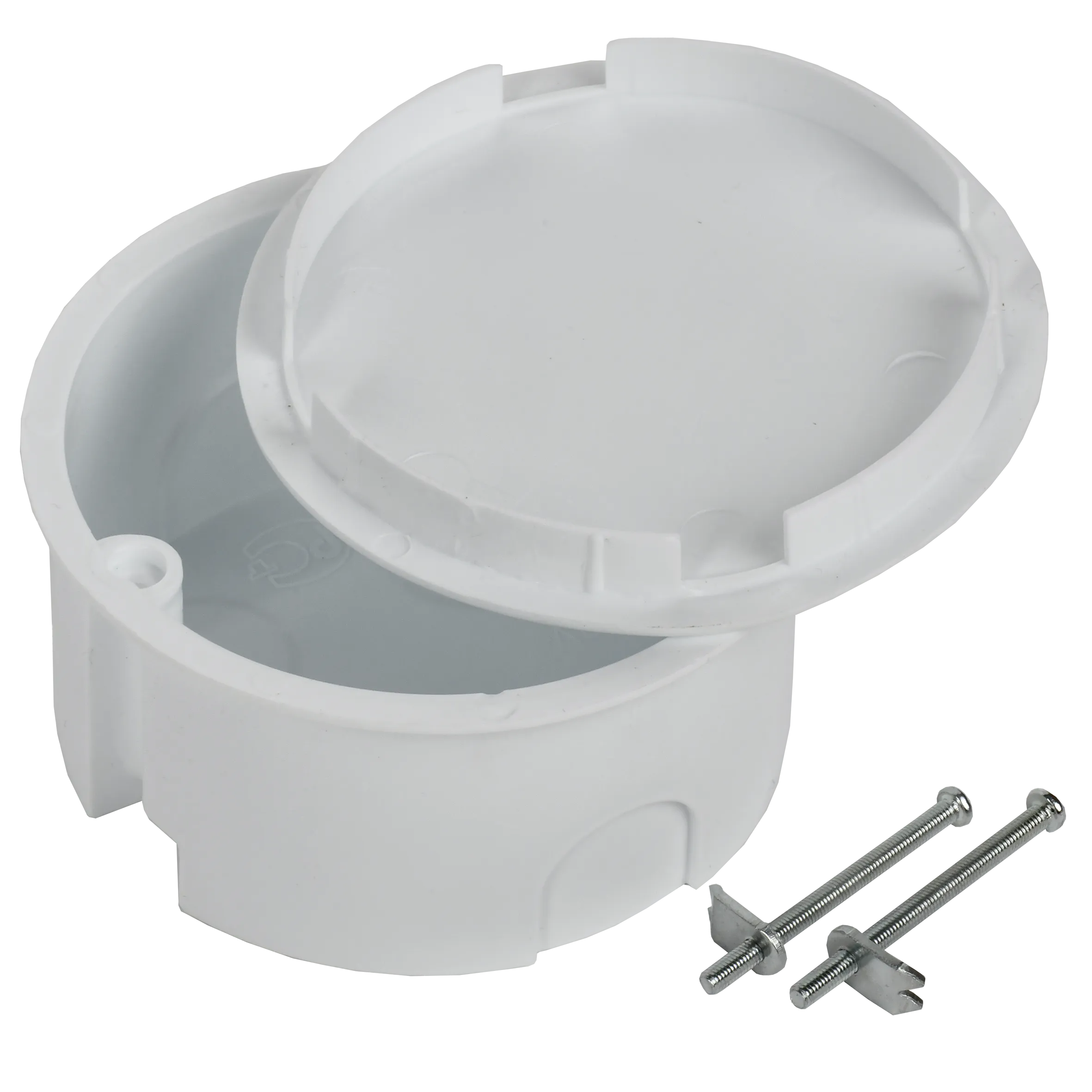 Коробка распаячная КМ41024 для полых стен безгалогенная (HF) D=80х40мм с металлическими лапками с крышкой IEK - Фото 5