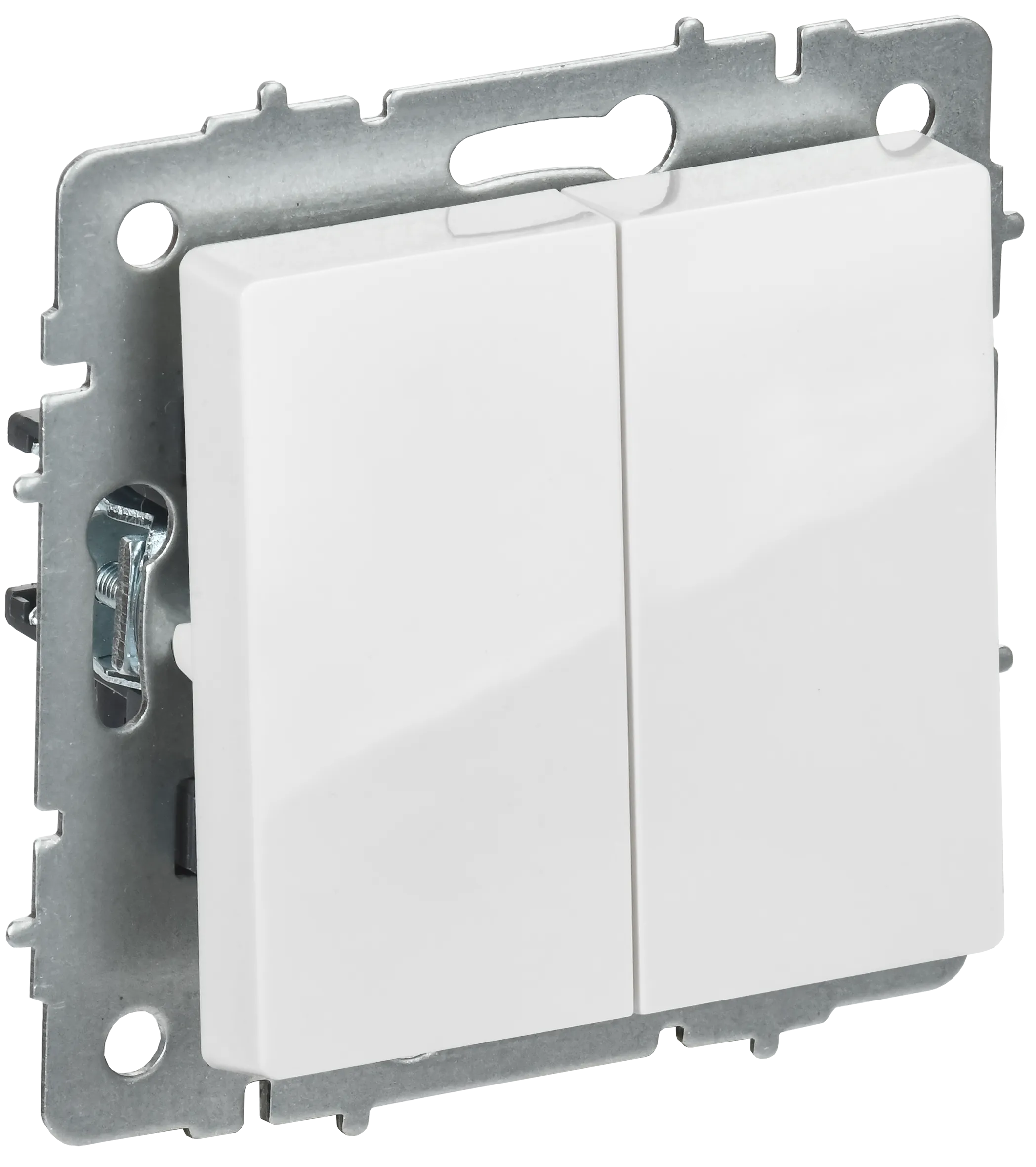 BRITE Выключатель 2-клавишный перекрестный 10А ВС10-2-3-БрБ белый IEK BR-V23-0-10-K01