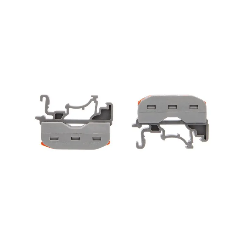 Клемма СМК 222-422D проходная 2-полюсная, с креплением на DIN-рейку (0,08-4 мм²) серая (50 шт./уп.) REXANT - Фото 4