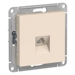 Розетка телефонная 1-м СП AtlasDesign RJ11 механизм беж. SE ATN000281 1240210