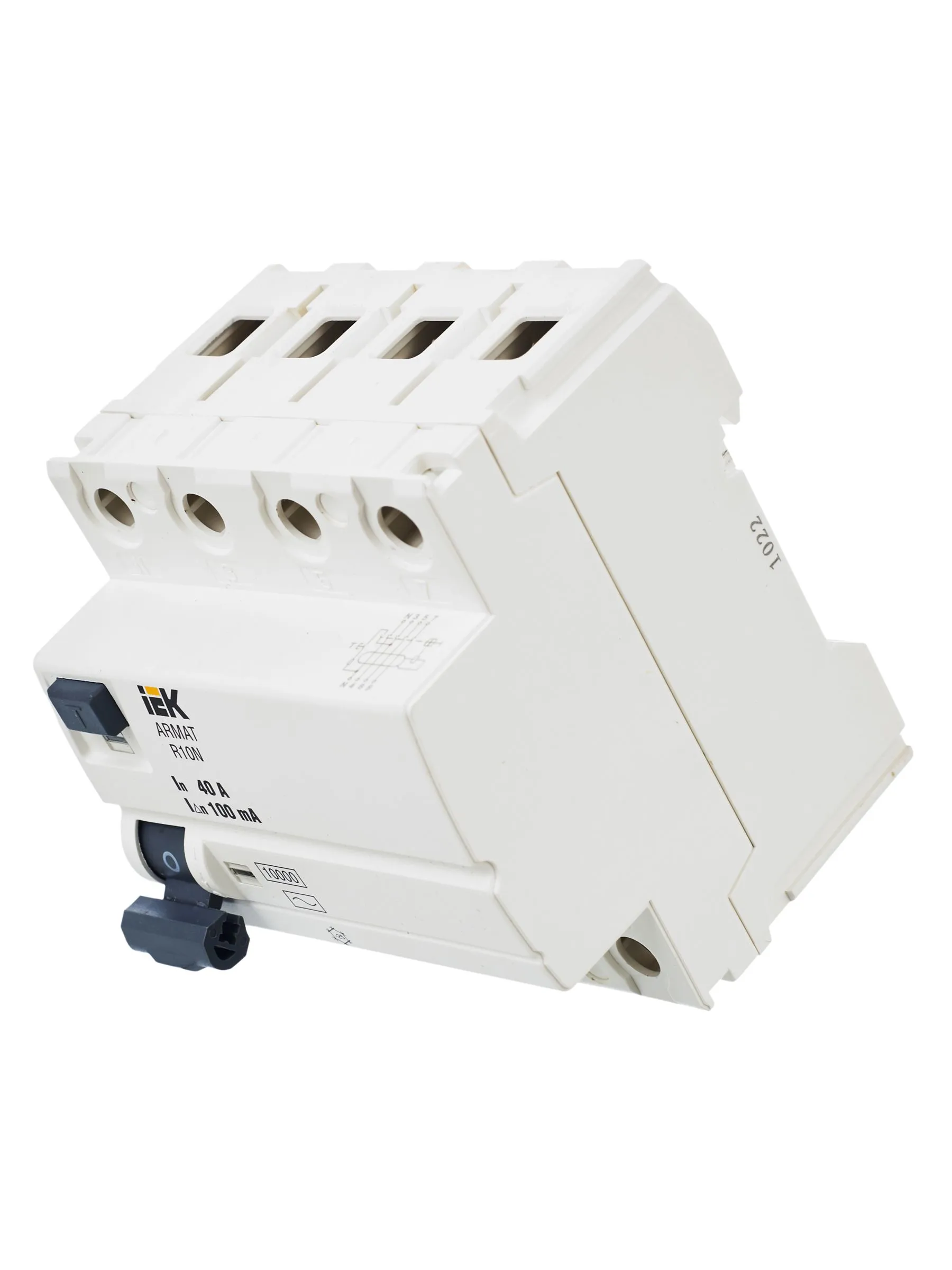 ARMAT Выключатель дифференциального тока R10N 4P 40А 100мА тип AC IEK - Фото 6
