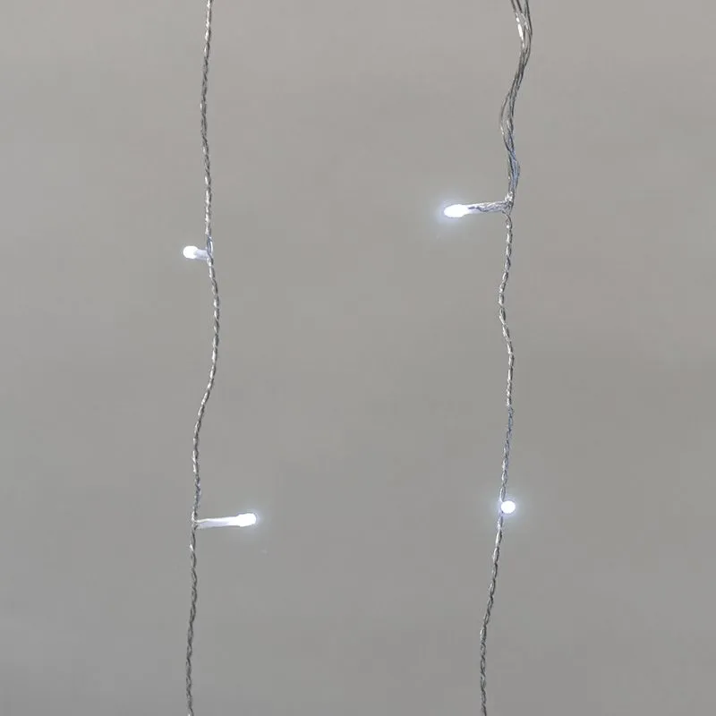 Гирлянда Дождь светодиодный 2х3м, эффект мерцания, прозрачный провод, IP44, 230В, диоды БЕЛЫЕ, 300LED NEON-NIGHT - Фото 3