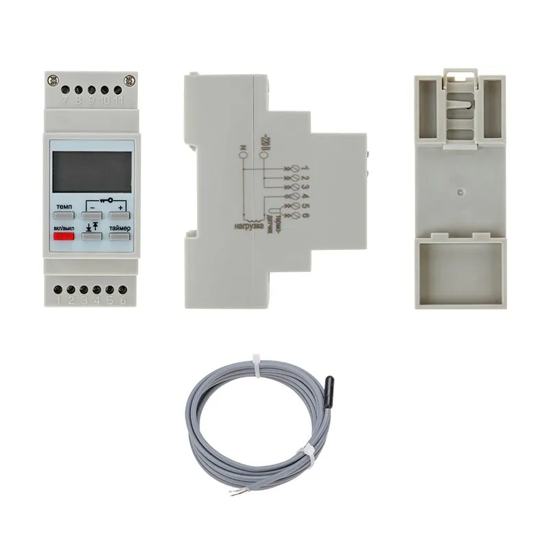 Терморегулятор цифровой RX-257 программируемый, c диапазонами работы (на DIN-рейку) REXANT - Фото 2