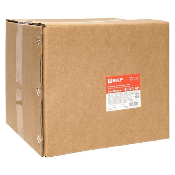 Рубильник 400A 4P реверсивный без рукоятки управления TwinBlock EKF - Фото 6