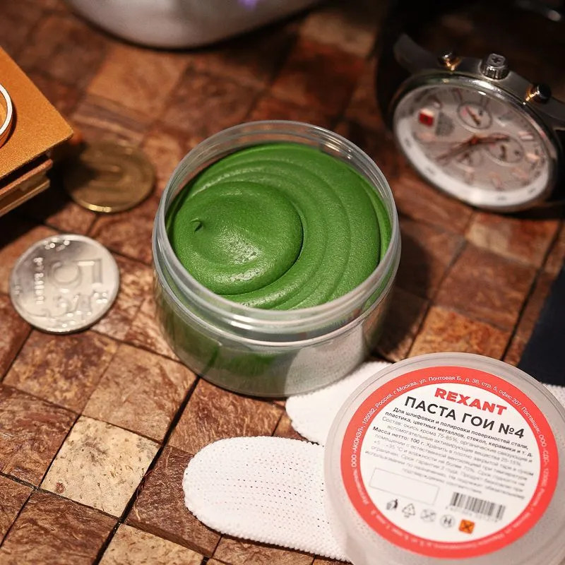 Паста ГОИ полировальная № 4, 100г, баночка REXANT - Фото 2