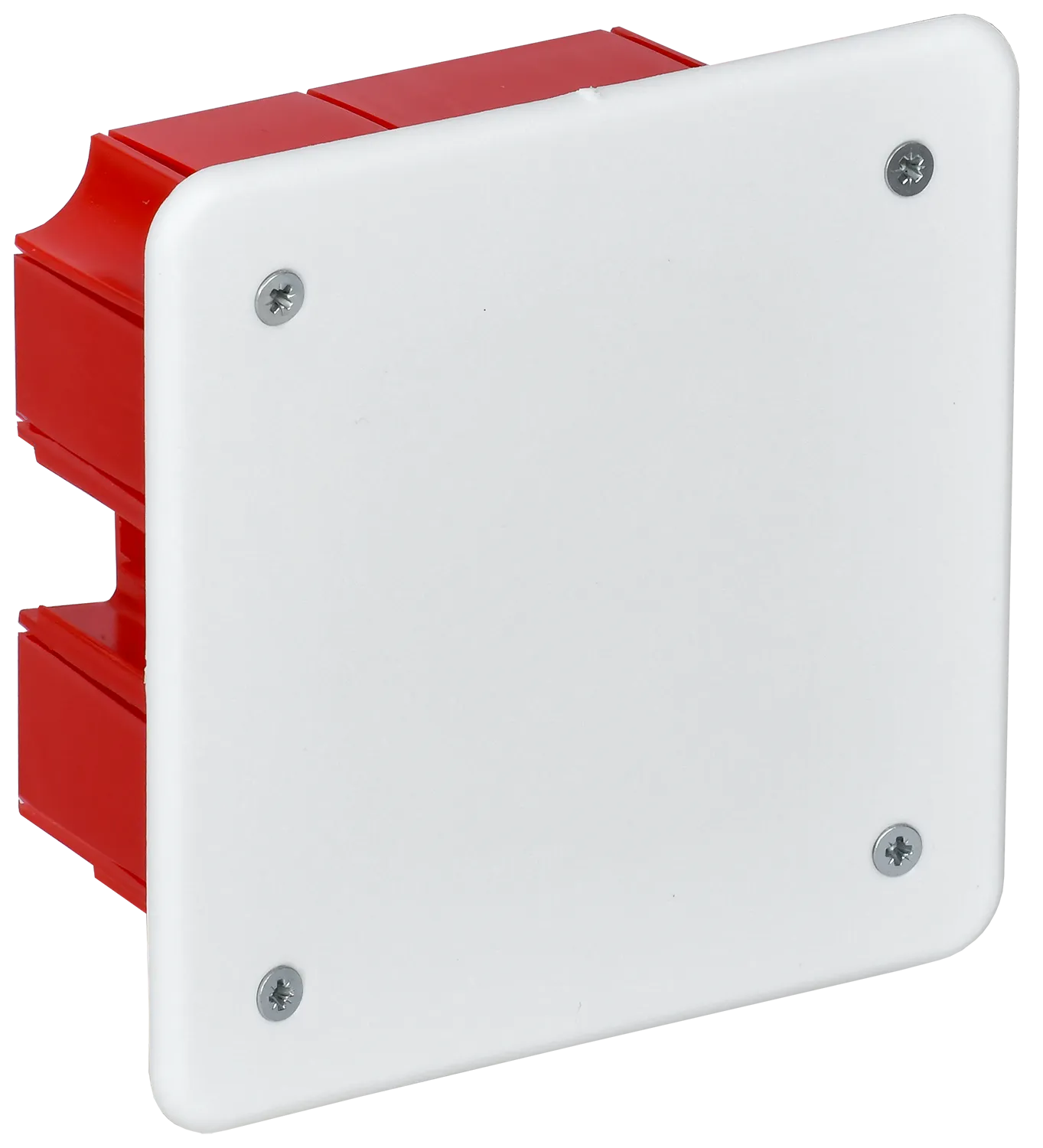 Коробка распаячная КМ41001 для твердых стен безгалогенная (HF) 92х92х45мм с саморезами с крышкой IEK