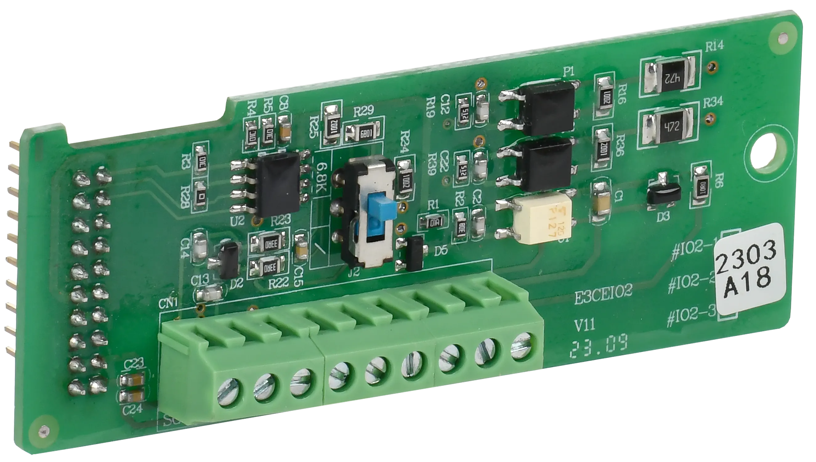 Плата расширения входов/выходов ПЧ A150 2 цифровых входа + 1 релейный выход + RS485 Modbus ONI EC-A150-IO2-1