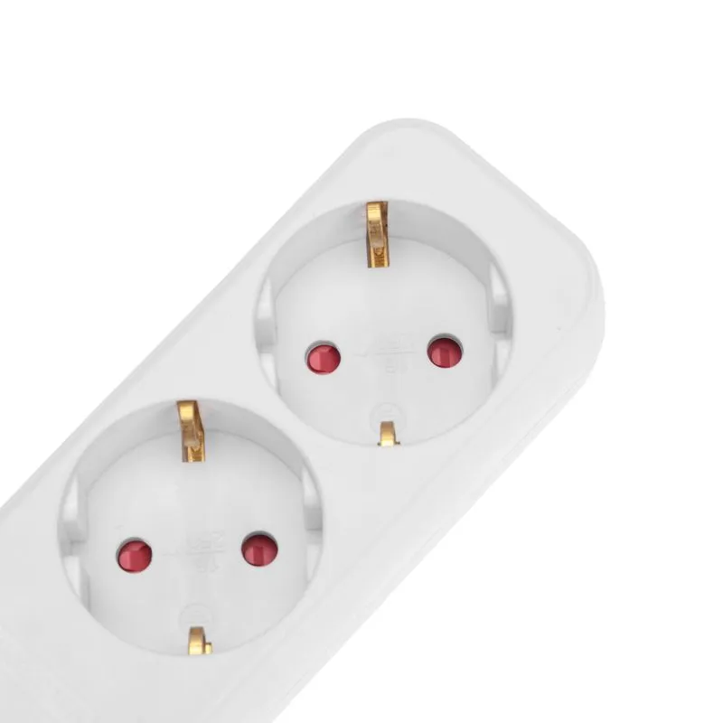 Удлинитель STANDARD 5 гнезд, 1,5м, 3х1,0мм², с/з, белый REXANT - Фото 3