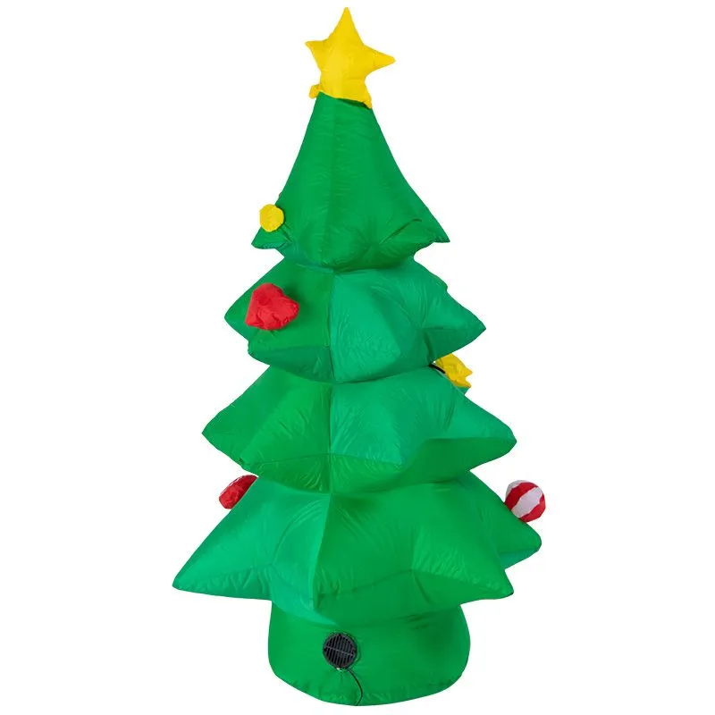 3D фигура надувная Ель праздничная, размер 120 см, внутренняя подсветка 3 LED, компрессор с адаптеро - Фото 3
