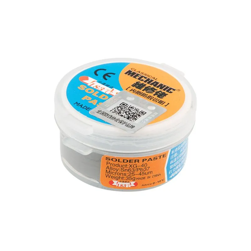 Припой-паста (паяльная паста), 35гр, (олово 63%, свинец 37%), баночка