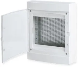 Щит слаботочный навесной "Unix" прозрачная дверь 2 габарит 361x287x112 IP40 ux-2m-n