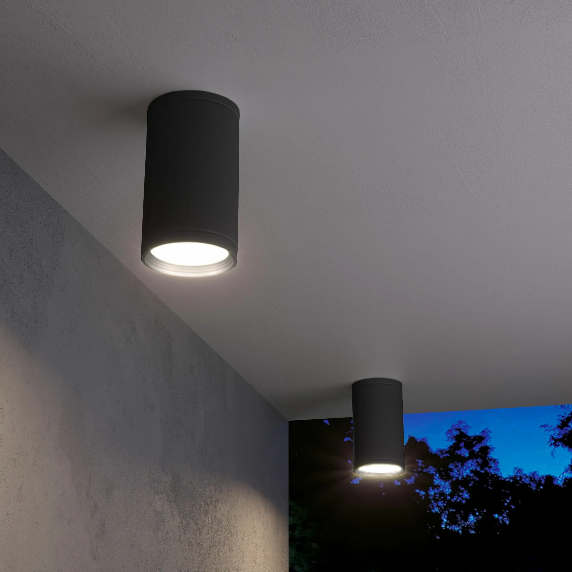 Светильник уличный потолочный Light 2101 IP65 35128/H черный Elektrostandard