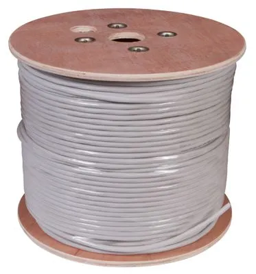 Кабель витая пара U/UTP, CAT 5, PVC, 10PR, 24AWG, INDOOR, SOLID, серый, 305м, REXANT - Фото 2