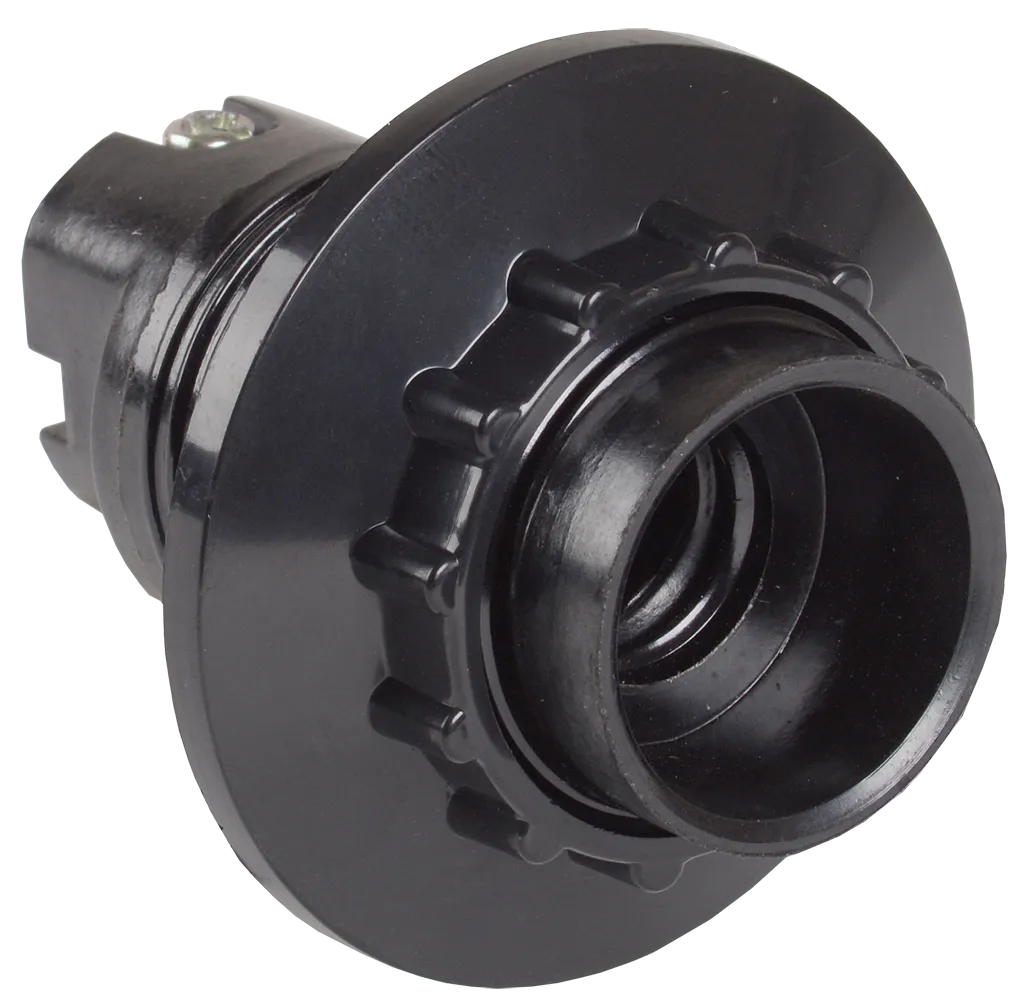 Патрон с кольцом Пкб14-04-К11 карболитовый Е14 черный (индивидуальный пакет) IEK EPK21-04-02-K01