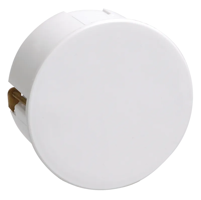 Коробка распаячная КМ41024 для полых стен безгалогенная (HF) D=80х40мм с металлическими лапками с крышкой IEK