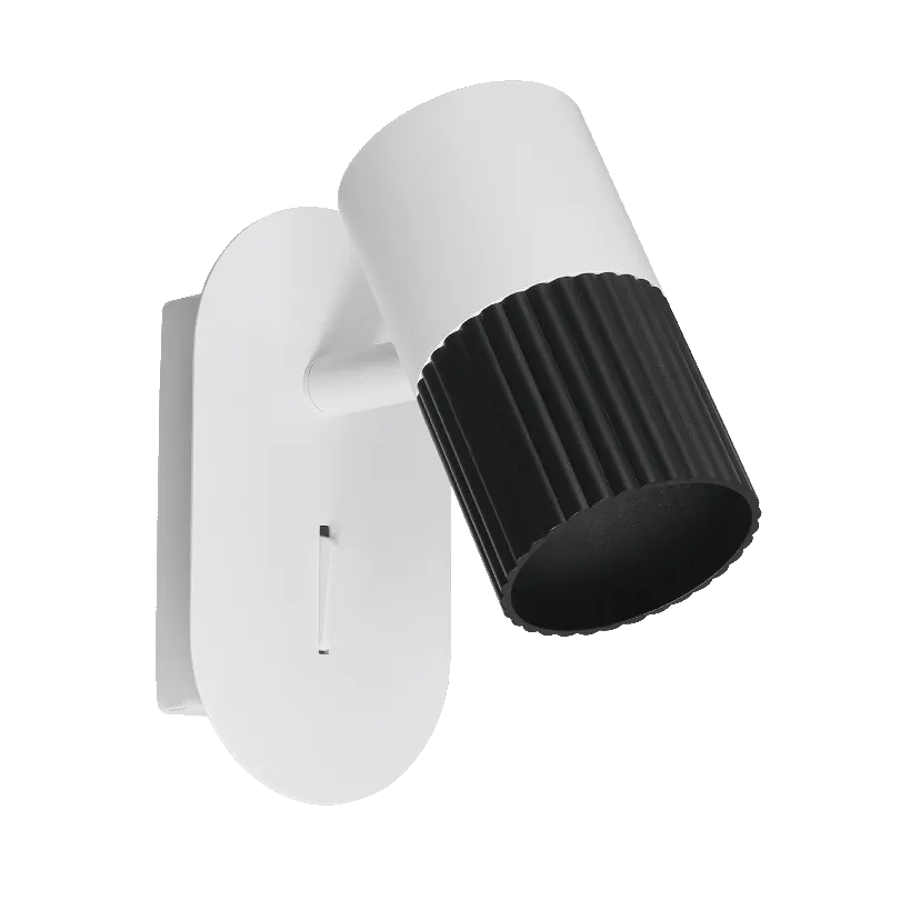 Настенный светильник WOLTA WSL-GU10/W18BW DUO под лампу GU10 Белый/черный D55x130x120