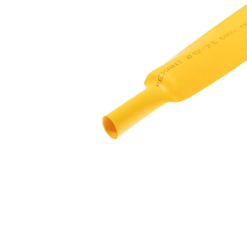 Трубка термоусаживаемая ТУТ нг 19,0/9,5мм, желтая, упаковка 10 шт. по 1м REXANT - Фото 2