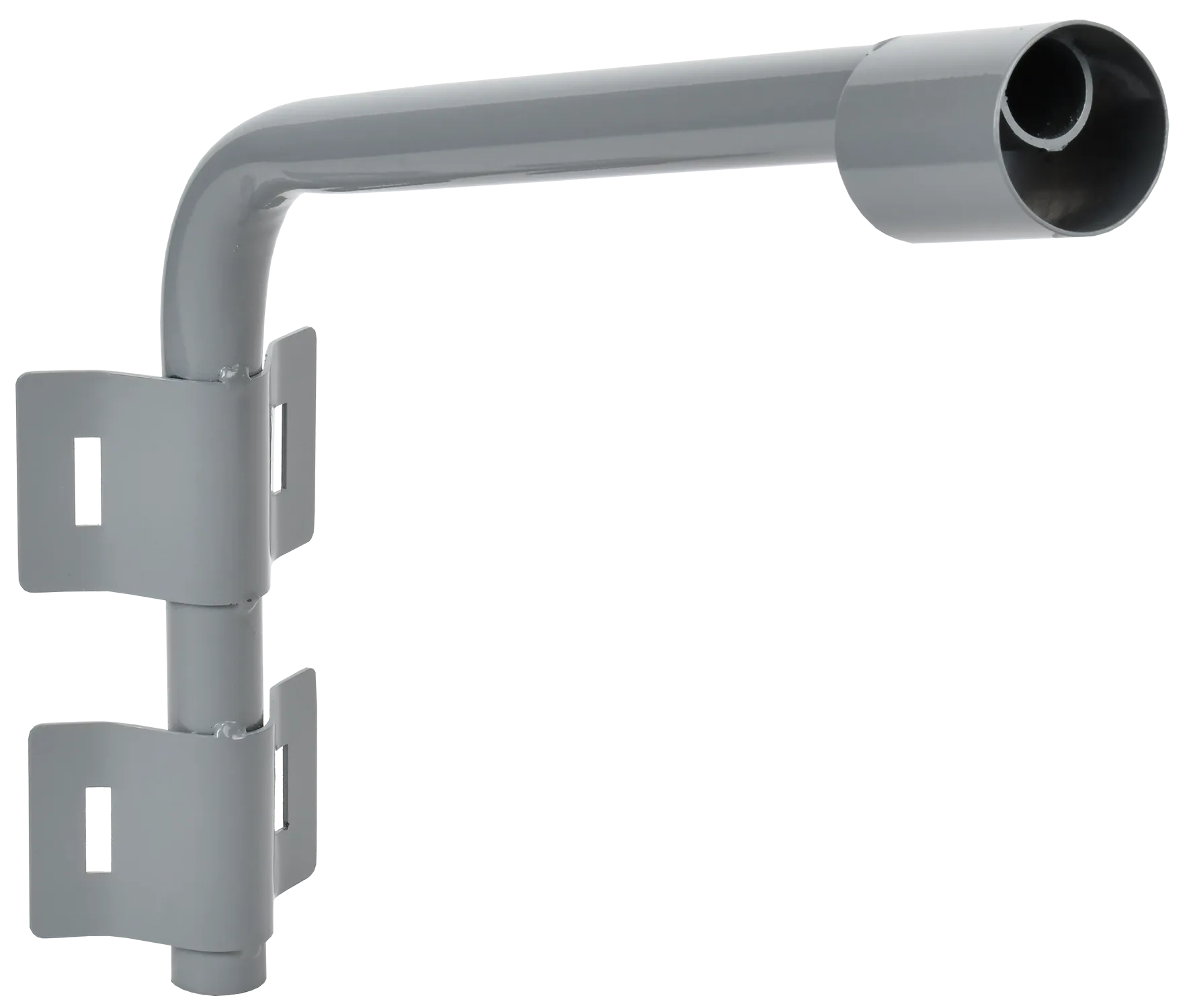 LIGHTING Кронштейн КР-2 D=60мм L=500мм под монтажную ленту 2 хомута серый IEK