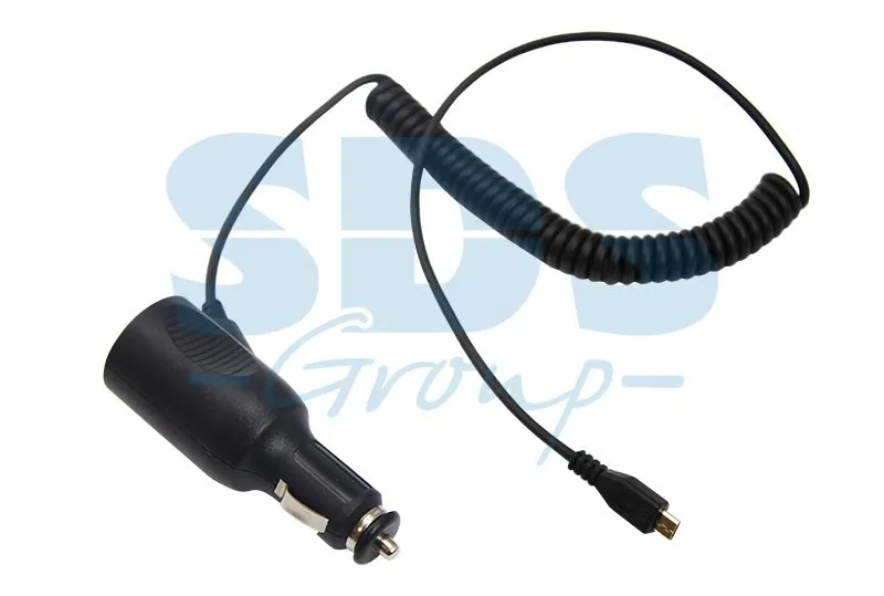 Автозарядка с индикатором microUSB (АЗУ) (5 V, 2000 mA) шнур спираль до 2 м REXANT 16-0243