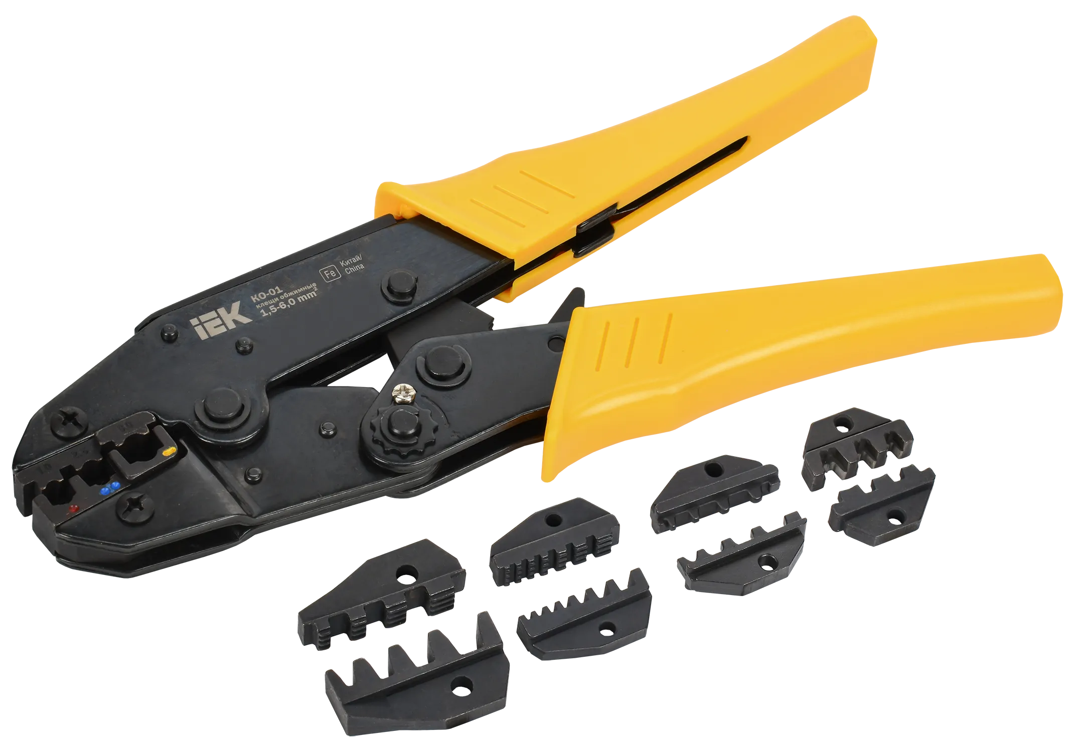 ARMA2L 3 Набор клещи обжимные КО-01 + 4 сменных матриц IEK A2L3-NK11-05-01
